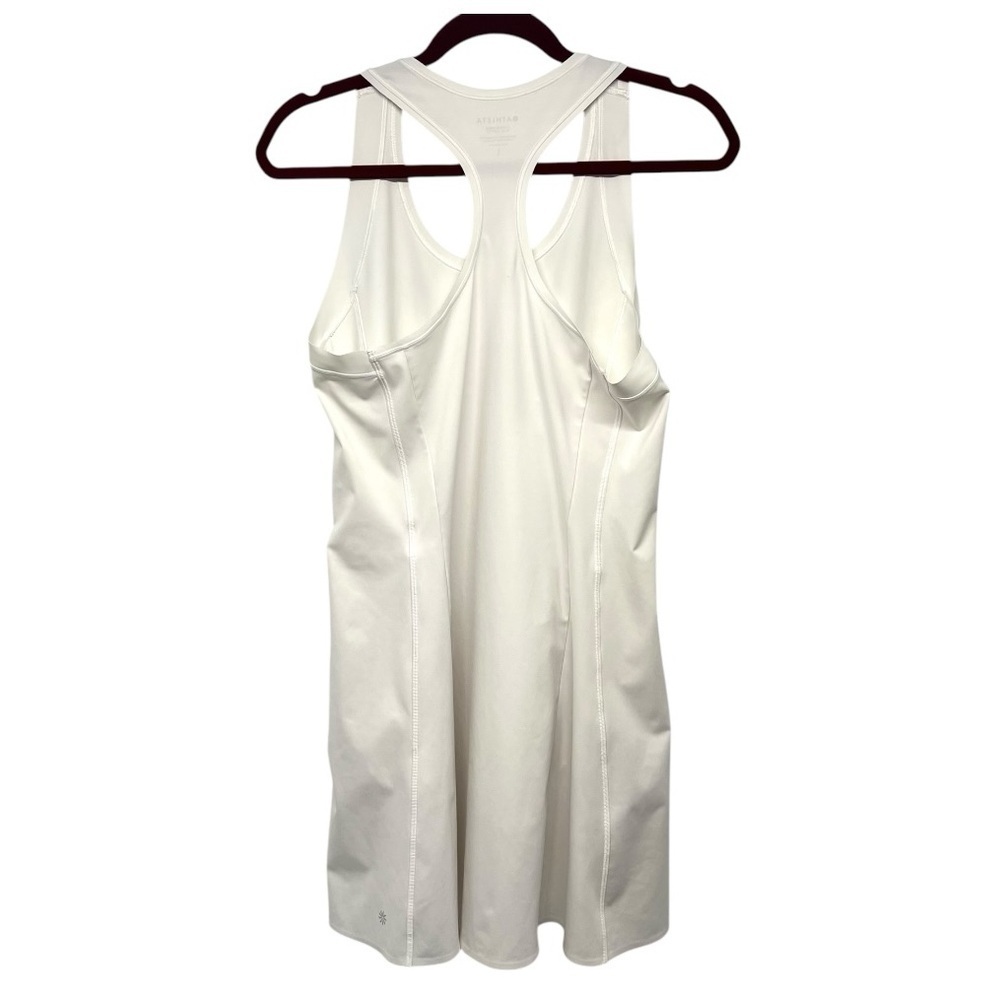 Athleta Levitate White Athletic Sports Racerback Tennis Pickleball Dress Women L - Picture 8 of 11